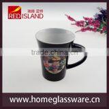Glass Works Supply Wide Mouth Coffee Mug Ceramic Coffee Mug Porcelain Coffee Mugs thumbnail-3