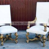 Spanish Style Vintage Chair Solid Wood Hand Carved Antique Style thumbnail-1