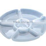 6 Compartments Food Serving Tray, Fast Food Tray, Snack Serving Ray thumbnail-1