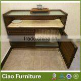 Luncheonette furniture rattan kitchen cupboard