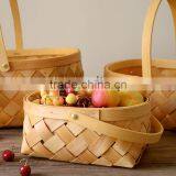 Wholesale Cheap Water Fir Wood Chip Fruit Basket thumbnail-3