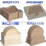 Factory Supply Wholesale Custom Unfinished Wooden Coaster thumbnail-1