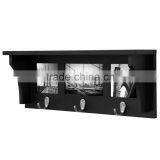 Wall Shelf and Picture Collage With 3 Hooks18.5-Inch by 7-Inch, Holds 2- 4 by 4-Inch and 1- 4 by 6-Inch Photo Wall Mount Hook thumbnail-2