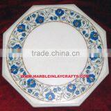 Whole Seller White Marble Inlay Table Tops, Inlay Marble Makarana Coffee Table Tops thumbnail-1