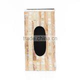High Quality Best Selling Lacquer Rectangle Gold Tissue Box From Vietnam thumbnail-1