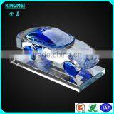 3d Laser Crystal Craft Model Car & Clear Blue Crystal Craft Model Car thumbnail-2