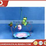 Hanging Metal Bird Feeder With Frog Design thumbnail-1