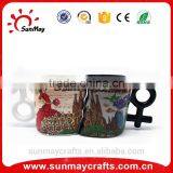 Wholesale Custom Cheap Ceramic Couple Souvenir Mugs for Sale thumbnail-2