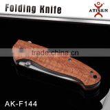 3Cr13 Stainless Steel Folding Knife With Wooden Handle Camping Hand Tools thumbnail-2