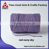 Quality blue sky and red tri coloured original cotton bakers twine