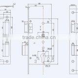 New Model Cheap Price and Good Quality Safe Lock Body 55x72 thumbnail-2