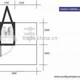 Hard Shell Camper Shell Tent Mini Trailer Tent SC01 thumbnail-3