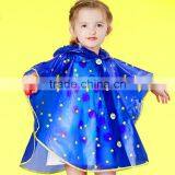 Cute Soft Comfortable PVC Kids Poncho Rain Coat thumbnail-1