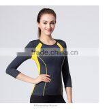 2016 Top Sports Top Long Sleeve Two Colors Yoga Fitness Shirts Quick Dry Yoga Wear thumbnail-3