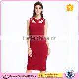 Domin Fashion Sleeveless Jacquard Fabric Bodycon Dress thumbnail-1