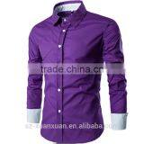 SZXX Custom Manufacture Luxury Long Sleeve Mens Casual Shirts thumbnail-4