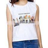 Women's Fashion Croptop T-shirt , 3d T-shirt Printing thumbnail-1