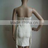 Hot Selling Fringe Bandage Dress Rayon Knitted Elatic Bandage Dress Backless Bandage Bodycon Dress Party Dresses thumbnail-5