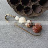 High End Handmade Bodhi Beads Brooch Emo Style Bodhi Safety Pins for Scarf Accessories thumbnail-2