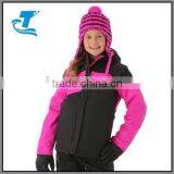 Girls Powder Alley Interchange Jacket (Black/Groovy Pink)