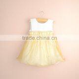 R&H summer sleeveless cotton lining designer one piece party dress baby dress cutting