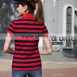 2017 New Product China Wholesale Professional Good Quality Low Price Cheapest Custom Print Women Short Sleeve Polo Shirt thumbnail-2