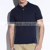 High Quality Custom Cotton Slim Fit Plain White Polo T-shirt thumbnail-3