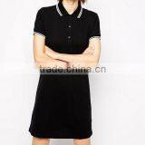 2015 Women Fashion Short Sleeve Polo Shirt Dress thumbnail-1