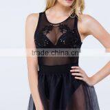 Dongguan Yihao 2016 Women's Black Mesh See-through Sexy Fashion Dress,Sexy Pictures Of Girl Without Dress thumbnail-4