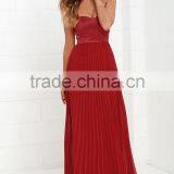 Moment in Time Wine Red Strapless Maxi Dress thumbnail-2