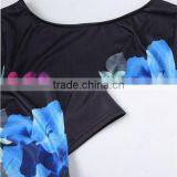 Women Polyester One-piece Printed Floral Vintage Style Dress thumbnail-3