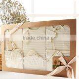 2017 Summer Newborn Baby 100% Organic Cotton Soft Gift Set Infant Clothing Set Wholesale thumbnail-1