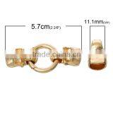 Hook Clasps For Leather Bracelet Skull Halloween Gold Plated 5.7cm x 25.0mm thumbnail-2
