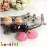 Antique Bronze Yummy Gumball Candy Head DIY Bag Frame Coin Purse Frame thumbnail-1