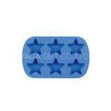 Big Star Silicone Ice Cube Tray Molds With 6 Cavity , OEM / ODM Customized