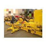 500T High Efficient Pipe Tank Welding Rotator Yellow / Orange With Metal Rollers