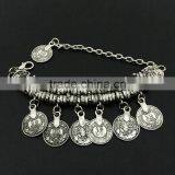 Turkish Jewelry Bohemian Ethnic Silver Coin Bracelet Anklet Gift thumbnail-3