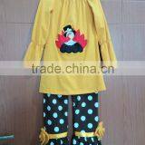 Wholesale Newborn Girl Cotton Petti Romper Valentine Gift Boutique Outfits Infant Damask Ruffle Romper thumbnail-5