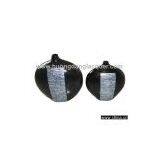 Set Of 2 Lacquer Low Vases thumbnail-1