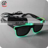 New Wholesale Led Flash Party Wear Half Frame EL Wire Glasses Sunglasses thumbnail-2