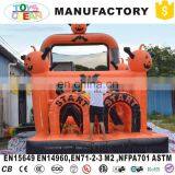 Outdoor Halloween Pumpkin Inflatable Obstacle Course for Kids Party Used thumbnail-3