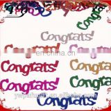 multicolored congrats confetti