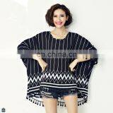 T-B015 Modern Design Fancy Casual Blouse for Fat Woman thumbnail-1