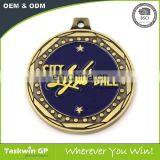 Promotional Cheap Custom Logo Medal With Antique Brass Plating thumbnail-1