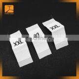 1000pcs / Roll Garment Size Label Clothing Woven Tags Number Tags Size Tags Embroidered Size Labels LB-021