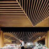 Colorful Aluminum Baffle Ceiling/Wooden Aluminum Linear Ceiling/Customized Aluminum Baffle Ceiling thumbnail-2