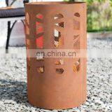Customized Round Fire Pit Corten Steel Basket/Barrel thumbnail-1