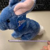 Plush blue bunny toy