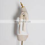 TWOTWINSTYLE Outerwear Tops Coats Patchwork Mesh Bowknot Loose Women Kimono Clothing Street Cotton Shell Fashion New thumbnail-3