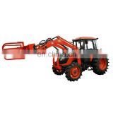Kubota M954 construction 4wd mini tractor with front end loader and backhoe